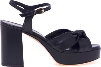 Guglielmo Rotta Schoenen, Dames, Zwart, 39 EU, Leer, Clarisse Sandal