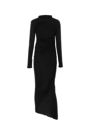 ADĀMO Andrea Adamo Black Viscose Abiti Dress