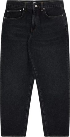 Edwin Zwarte Denim Tapered Leg Broek - Dames - Slim Fit Jeans - Zwart - W32 - Denim - Jeans