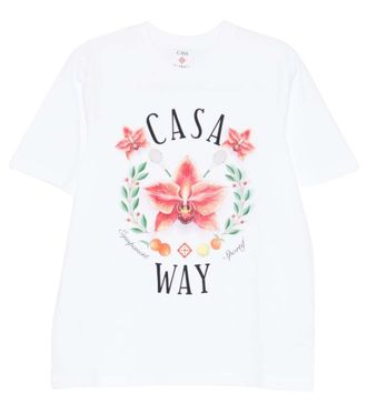 Casablanca White Crew Neck T-Shirt