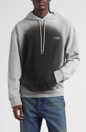 Maison Margiela Spray Dot Motif Logo Graphic Hoodie in Light Grey at Nordstrom, Size Xx-Large