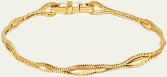 Fernando Jorge 18K Yellow Gold Fluid Thick Bracelet