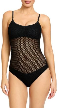 Robin Piccone One-Piece Swimsuit in Black at Nordstrom, Size 10