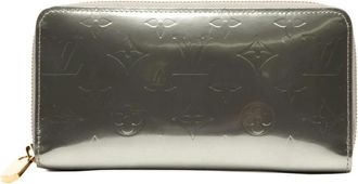 Louis Vuitton Pre-owned Wallets, female, Gray, Size: ONE SIZE Pre-owned Zip Around Wallet