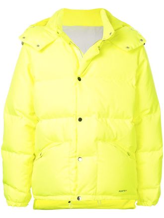 Ports V hooded puffer jacket - unisex - Polyester - S - Yellow