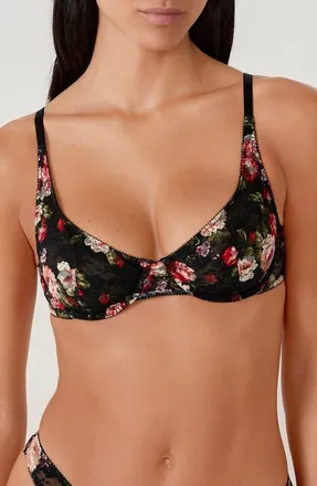 Etam Euphemisme Classique Underwire Bra in Black at Nordstrom, Size 34B