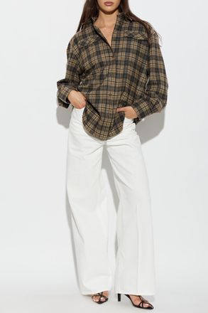 R&oacute;he Check-patterned Shirt, Womens, Brown