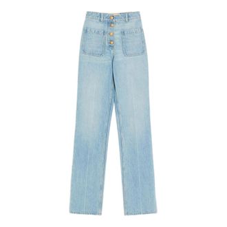 Valentino FLX Denim Lav Dirty Blu Chiaro Pantalone Denim - female - Valentino - Straight Fit Jeans - Blue - W27 - Jeans
