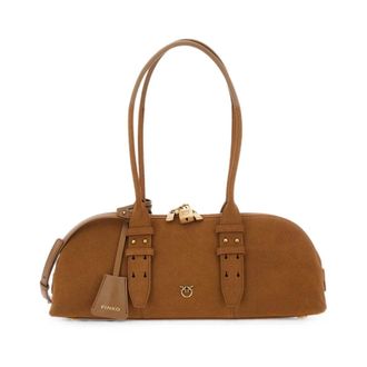 Pinko Schoudertas - Dames - Schoudertassen - Bruin - ONE Size - Nylon - Tassen