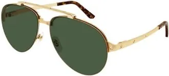Cartier Santos de Cartier Green Pilot Mens Sunglasses CT0354S 002 61
