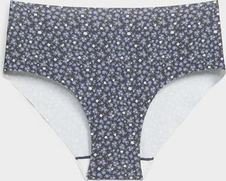 Miiyu Womens Neutral laser-cut Hipster Panties Recycled nylon