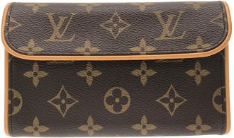 Louis Vuitton Brown Coated Canvas Fanny Pack Pochette (Pre-Owned)