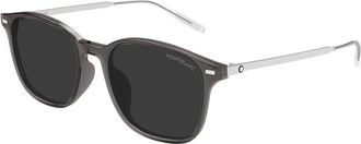 Montblanc MB0445SA Asian Fit 004 Mens Sunglasses Grey Size 54