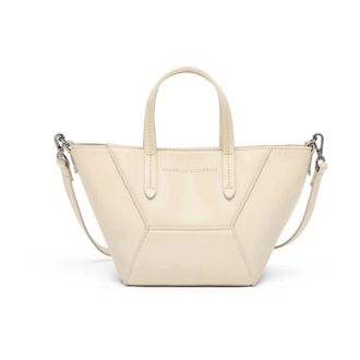 Brunello Cucinelli Brunello Cucinelli, Tote Bags, female, Beige, Size: ONE SIZE Ivory Shoulder Bag Chic Design