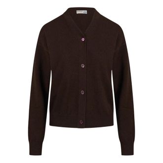 Ballantyne Diamond Cardigan - Dames - Truien - Bruin - Maat: XS Kasjmier