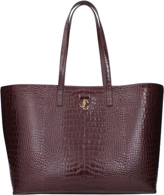 Jimmy Choo London Red Leather Shoulder Womens Bag