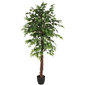 Atmosphera Atmosphera - Ficus artificiale Benjamina verde H180cm cr&eacute;ateur dint&eacute;rieur