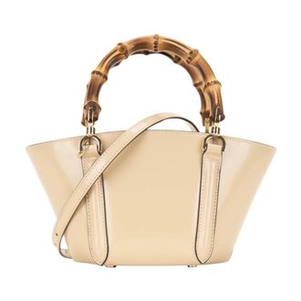 Gucci Tassen, Dames, Beige, ONE Size, Leer, Diana Schoudertas