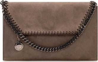 Stella McCartney Falabella Wallet On Chain - Dames - Clutches - Bruin - ONE Size - Polyester - Tassen