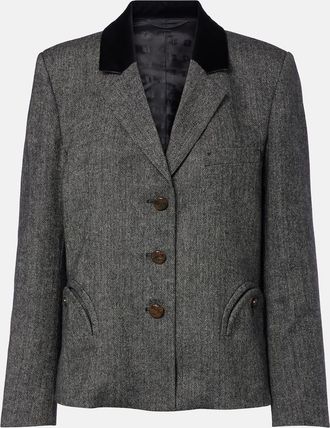 Blaz&eacute; Milano Blaz&eacute; Milano Shelley wool-blend tweed blazer