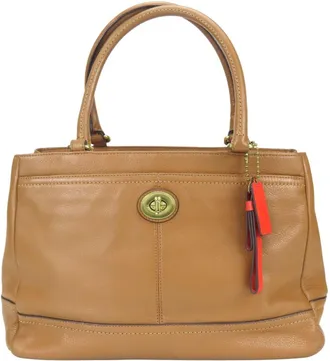 Coach Brown Leather Tote Bag (Pre-Owned)