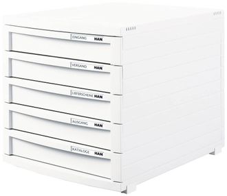 Han Han Contur Caja De Almacenamiento Blanca 300 X 382 Mm
