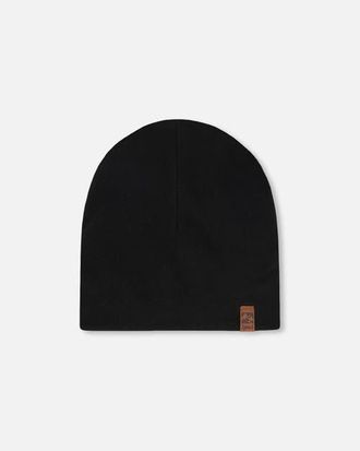 Deux par Deux Gender Inclusive Stretch Jersey Beanie in Black at Nordstrom, Size 12-24 M