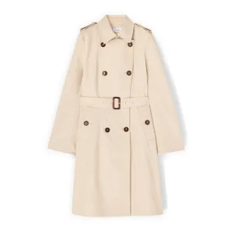 Motivi Dames, Mantels, Beige, Maat: 2XL Katoen
