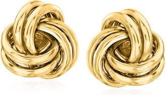 Ross-Simons 14kt Yellow Gold Love Knot Stud Earrings