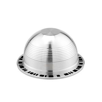 OEM Compatible Con C&aacute;psulas De Caf&eacute; De Acero Inoxidable Vertuo Plus, Filtro Hemisf&eacute;rico Reutilizable, 1 Unidad