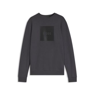 BOSS Stretch-cotton crewneck sweatshirt