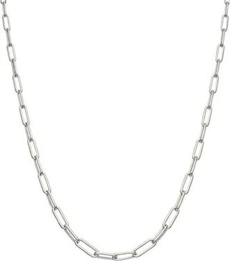 Argento Vivo Paperclip Necklace in Silver at Nordstrom