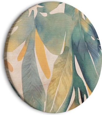 OEM Cuadro Redondo Artgeist Beige 80x80 Cm Lienzo Moderno
