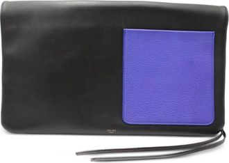 Celine Clutch in pelle - Nero
