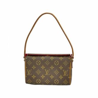 Louis Vuitton Pre-owned Shoulder Bags, female, Brown, Size: ONE SIZE Pre-owned Monogram Recital Handbag