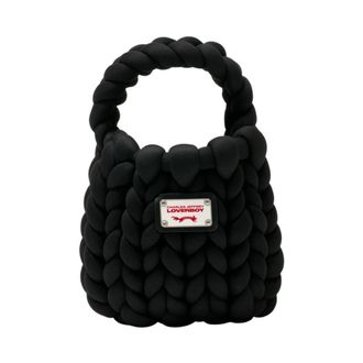 Charles Jeffrey Loverboy Mini Marshmallow Handtas - Dames - Handtassen - Zwart - ONE Size - Polyester - Tassen