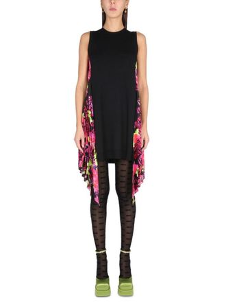 Versace Orchid Logo Dress