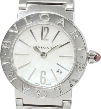 Bulgari Pre-owned Bbl 26S Roestvrij staal Horloge - Dames - Vintage Horloges - Grijs - ONE Size - Vintage