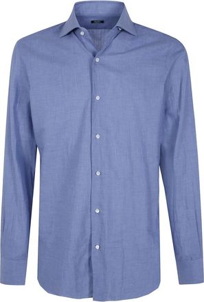 Barba Heren, Overhemden, Blauw, Maat: 4XL