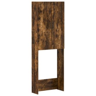 vidaXL Mueble De Ba&ntilde;o Haarlem Roble Ahumado 66 X 25,5 X 190 Cm Vidaxl
