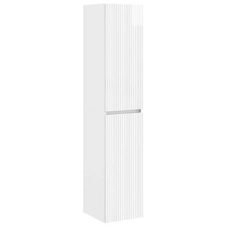 vidaXL Mueble De Ba&ntilde;o Montado En La Pared Blanco Brillante Vidaxl
