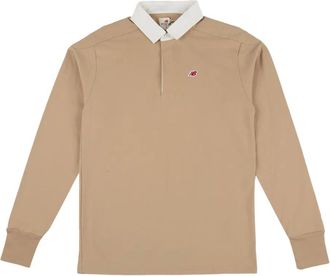 New Balance Polo con polsini a coste - Marrone