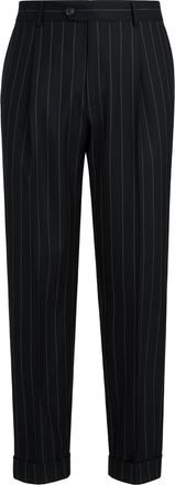 Brunello Cucinelli Virgin wool trousers in Black at Nordstrom, Size 56 It