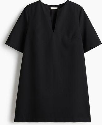 H&M Kurzarmkleid - Schwarz