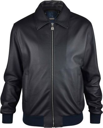 Billionaire Boys Club Leren jas Zwart
