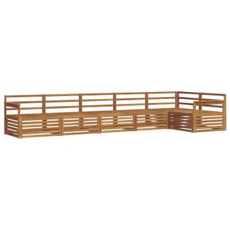 vidaXL Conjunto De Sof&aacute;s De Exterior 6 Pcs Natural Vidaxl