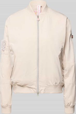 Frieda & Freddies Bomberjacke mit Label-Patches Modell BROOKLYN NEO in Ecru, Gr&ouml;&szlig;e 34