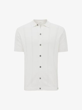 Gentiluomo Gebreide Button Polo | Off-white