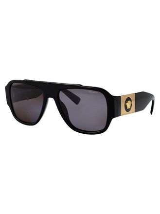 Versace 0VE4436U Black Acetate Sunglasses - Black