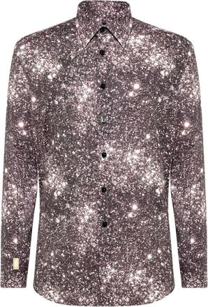 Billionaire Boys Club Overhemden, Heren, Veelkleurig, S, Katoen, Silver Cut LS Crystal